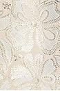 view 4 of 4 Nicoletta Sleeve Mini Dress in White & Gold