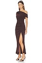 view 3 of 4 MAXIVESTIDO SIMONE in Chocolate Brown