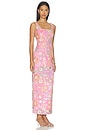 view 2 of 4 ROBE MI-LONGUE NATHALIE in Pink Floral