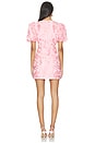view 3 of 4 Monique Puff Sleeve Mini Dress in Pink