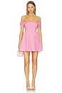 view 1 of 3 Amelina Off The Shoulder Mini Dress in Pink