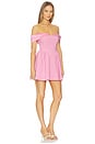view 2 of 3 Amelina Off The Shoulder Mini Dress in Pink