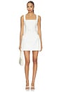 view 1 of 3 Nydia Square Neck Mini Dress in White