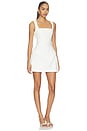view 2 of 3 Nydia Square Neck Mini Dress in White