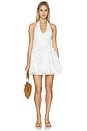 view 1 of 3 Celine Halter Neck Mini Dress in White