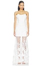 view 1 of 4 Lorina Strapless Gown in White