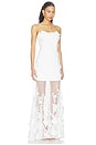 view 2 of 4 Lorina Strapless Gown in White