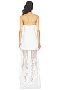 view 4 of 4 Lorina Strapless Gown in White