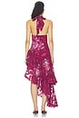 view 5 of 4 Eleanora High Low Maxi Dress in Raspberry Mult