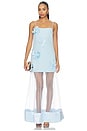 view 1 of 4 Reina 3d Floral Gown in Sky Blue
