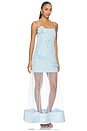 view 2 of 4 Reina 3d Floral Gown in Sky Blue