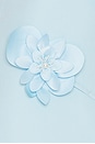 view 4 of 4 Reina 3d Floral Gown in Sky Blue