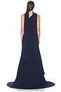 view 5 of 5 Leonara One Shoulder Gown in in Deep Navy