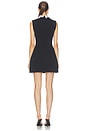 view 4 of 4 Elysia Collar Mini Dress in Black & White