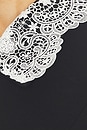 view 5 of 4 Elysia Collar Mini Dress in Black & White