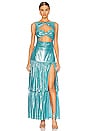 view 1 of 3 Josephine Gown in Turquoise
