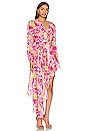 view 2 of 4 VESTIDO ALTO-BAJO CRETE in Pink Multi