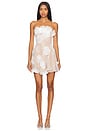 view 1 of 4 Dahlia Mini Dress in Ivory & Nude