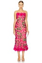 view 2 of 4 VESTIDO MIDI VALENTINA in Pink Multi