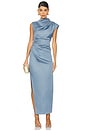 view 1 of 3 ROBE MAXI CORALIE in Steel Blue