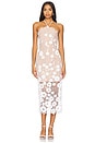 view 1 of 4 Elodie Midi Dress in Ivory & Nude