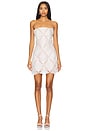 view 1 of 5 Harper Dress in Ivory & Nude