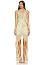 view 1 of 3 Monica Gown in Yellow