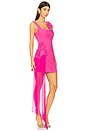 view 2 of 5 Janelle Party Mini Dress in Fuchsia