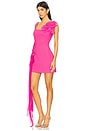 view 3 of 5 Janelle Party Mini Dress in Fuchsia