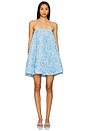 view 1 of 5 Kaia Trapeze Mini Dress in Hydrangea