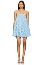 view 2 of 5 Kaia Trapeze Mini Dress in Hydrangea