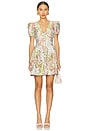 view 1 of 3 Calaantha Puff Sleeve Mini Dress in Multi