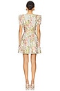 view 3 of 3 Calaantha Puff Sleeve Mini Dress in Multi