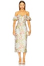 view 1 of 3 ROBE MI-LONGUE CALAANTHA in Multi