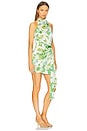 view 2 of 5 Tess Halter Mini Dress in Green Multi