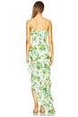 view 4 of 4 Tess Asymmetrical Maxi Dress in Green Multi