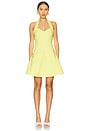 view 1 of 3 Katlyn Halter Mini Dress in Lemon