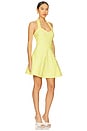 view 2 of 3 Katlyn Halter Mini Dress in Lemon