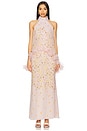 view 1 of 3 Tulsia Cape Maxi Dress in Pink Multi