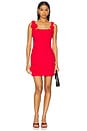 view 1 of 4 Trompe Mini Dress in Red