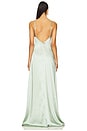view 3 of 3 x REVOLVE Drape Satin Gown in Sage