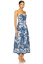 view 2 of 4 Anneliese Midi Dress in Blue & Ivory