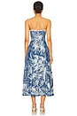 view 3 of 4 Anneliese Midi Dress in Blue & Ivory