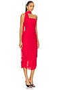 view 2 of 3 DARYA ミディ丈ドレス in Red