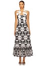 view 1 of 3 Jolie Midi Dress in Black & White