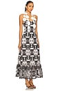 view 2 of 3 Jolie Midi Dress in Black & White