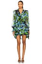 view 1 of 3 Briony Long Sleeves Mini Dress in Black Multi