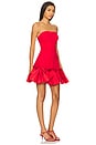 view 3 of 4 Evee Strapless Mini Dress in Red