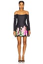 view 1 of 4 Azelie Off Shoulder Mini Dress in Black
