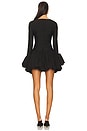 view 3 of 3 Theodara Long Sleeves Mini Dress in Black